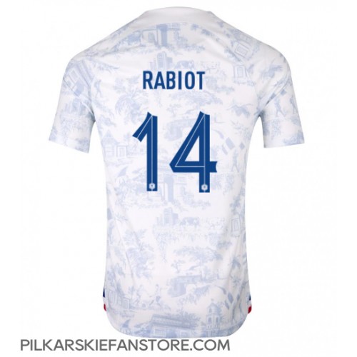 Tanie Strój piłkarski Francja Adrien Rabiot #14 Koszulka Wyjazdowej MŚ 2022 Krótkie Rękawy